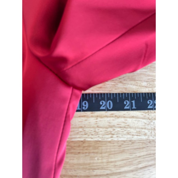 ABS Collection Allen Schwartz Red Satin Blazer Jacket Women's Size 8 - Picture 9 of 14